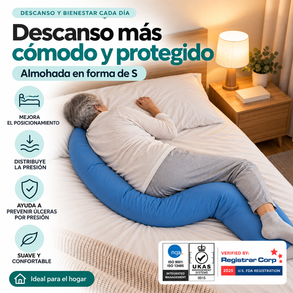 Almohada en forma de S