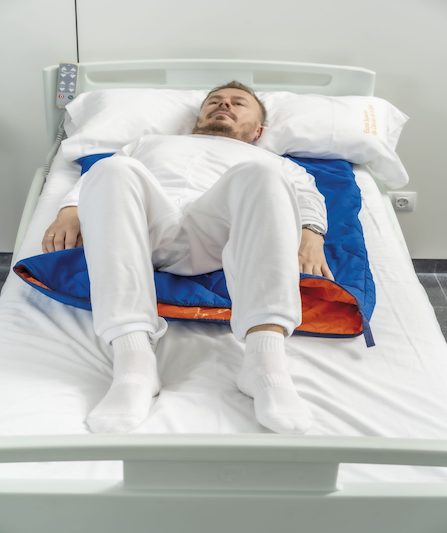productos de apoyo para personas con discapacidad y cuidadores. Sábana tubular deslizante acolchada.